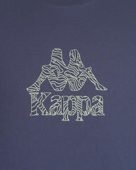 Polera Kappa Men Logo Topographic Blue