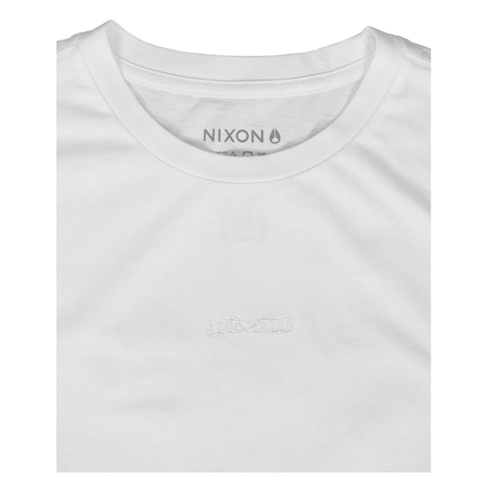 Polera Nixon Men Small Logo All White