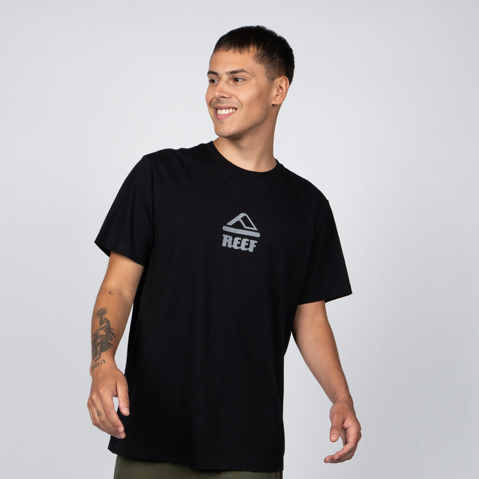 Polera Reef Men Big Logo Black