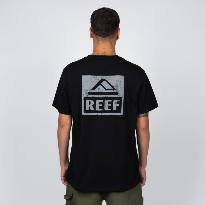 Polera Reef Men Big Logo Black