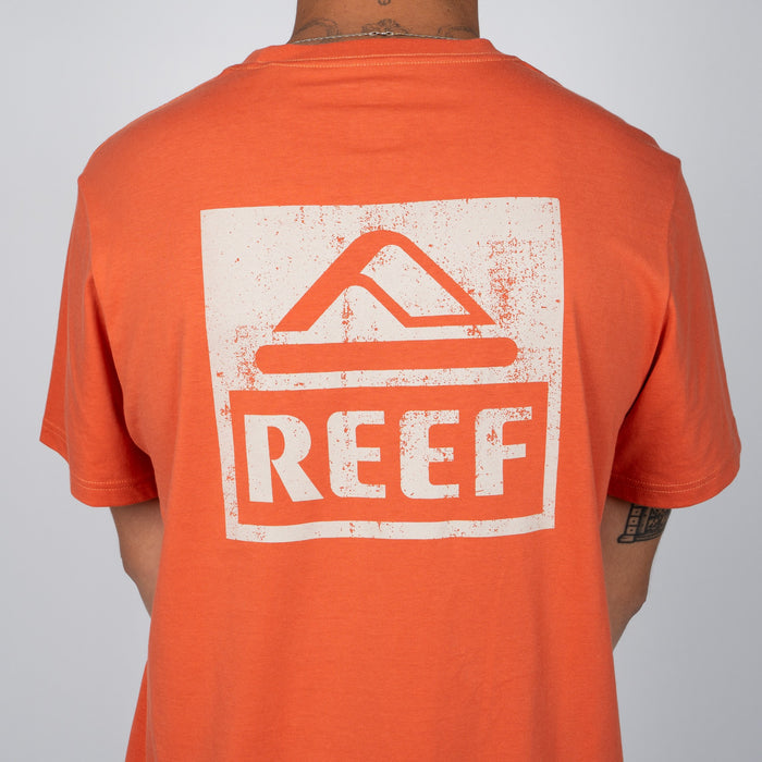 Polera Reef Men Big Logo Orange