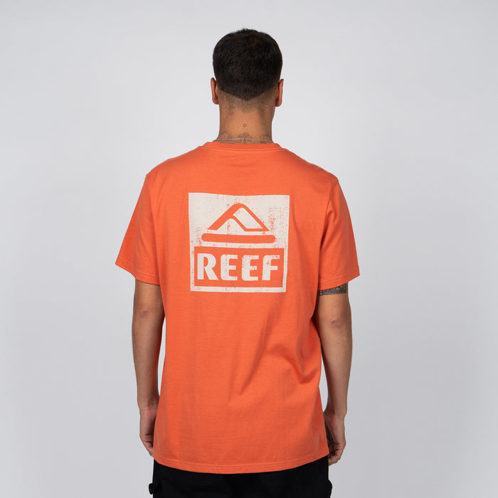 Polera Reef Men Big Logo Orange