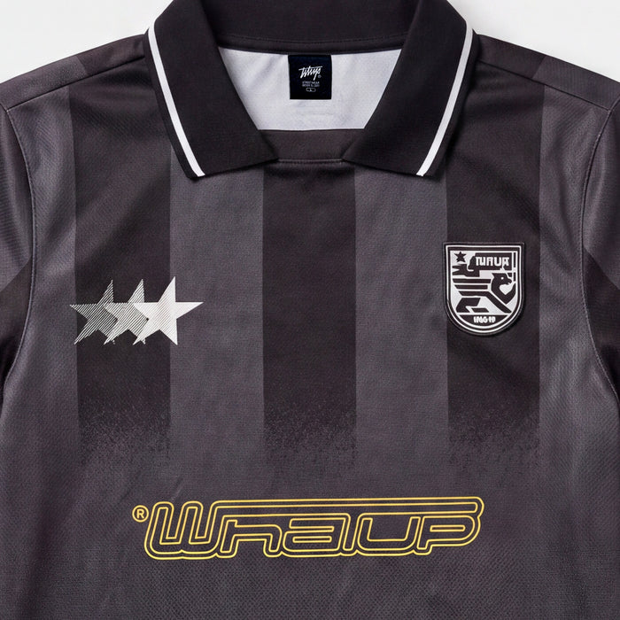 Polera WhatUp Men Block Core 10  Black Grey