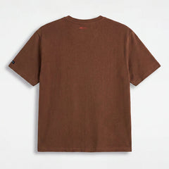 Polera WhatUp Men Boxy Logo Brown Red