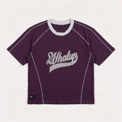 Polera WhatUp Men Boxy Mesh Burgundy