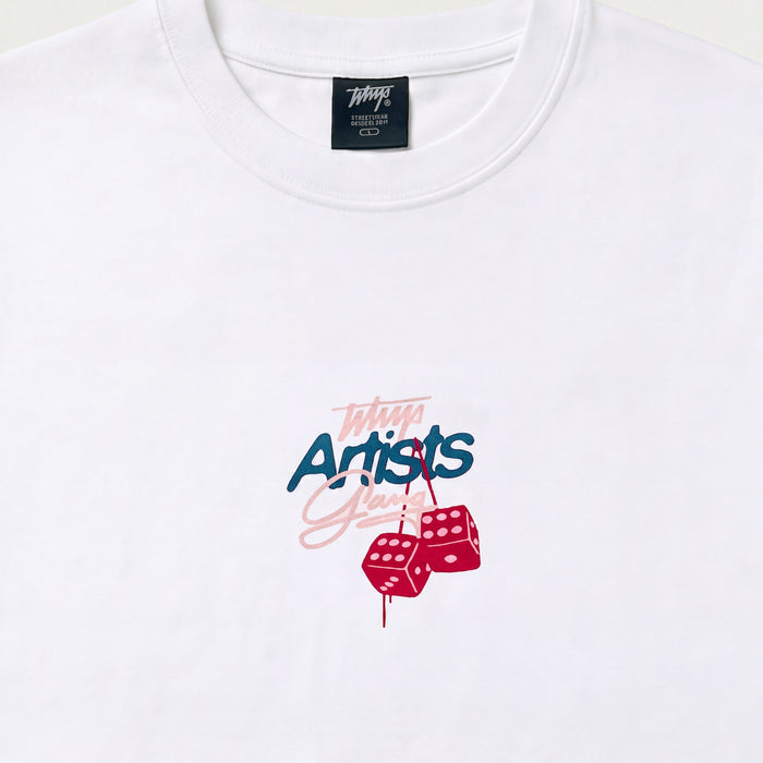 Polera WhatUp Men Oversize Artists Gang White
