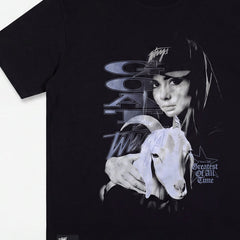 Polera WhatUp Men Oversize GOAT Black