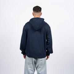 Polerón Full Zipper Men Blue Wave