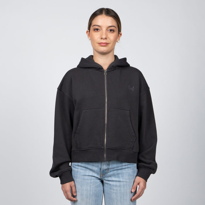 Polerón Full Zipper Reef Women Dark Grey