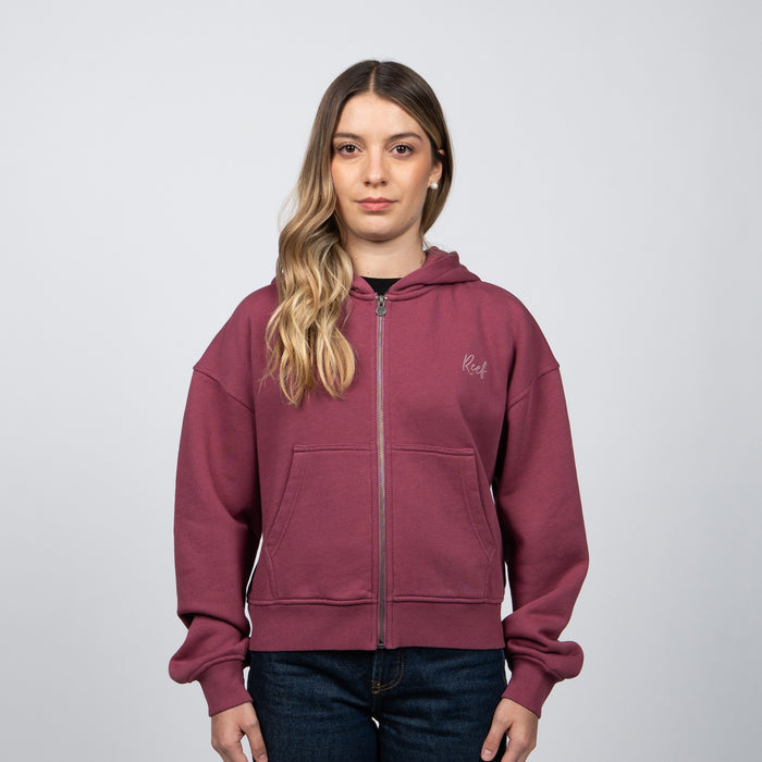 Polerón Full Zipper Reef Women Red