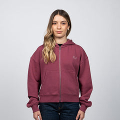 Polerón Full Zipper Reef Women Red