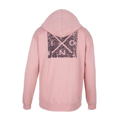 Poleron Men Full zipper Pink Dark Cross