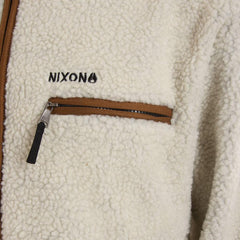 Poleron Men Sherpa Half Zip Beige Brown