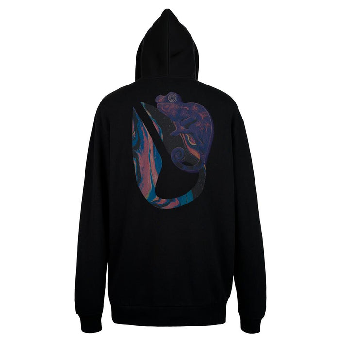 Polerón Nixon Men Full Zipper Iguana Black
