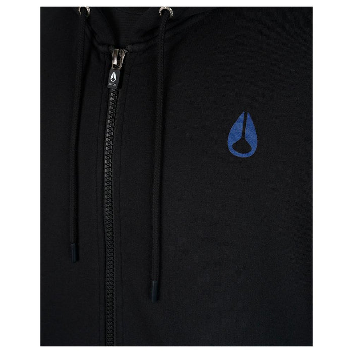 Polerón Nixon Men Full Zipper Iguana Black