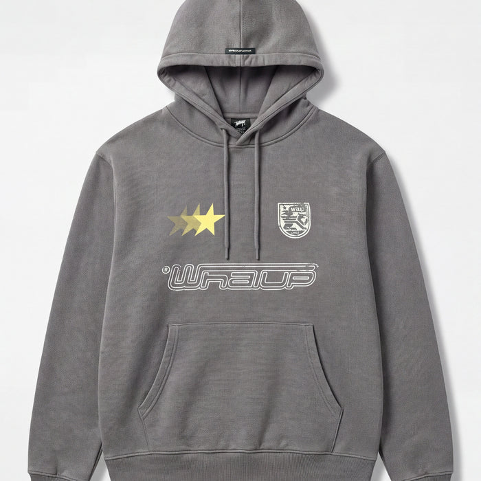Polerón WhatUp Hoodie Grey Yellow