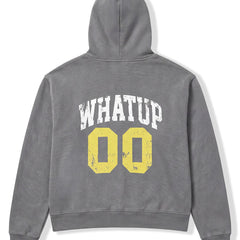 Polerón WhatUp Hoodie Grey Yellow