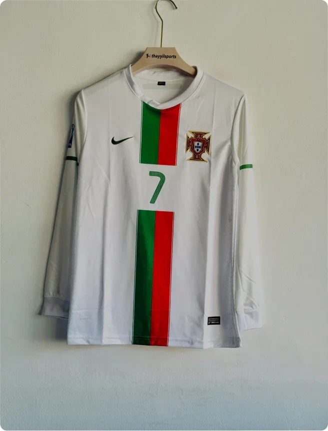 PORTUGAL 2010 AWAY KIT RONALDO FULLSLEEVE PRINTED PREMIUM