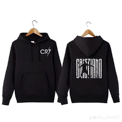 Premium quality black CR 7 Special hoodie Printed