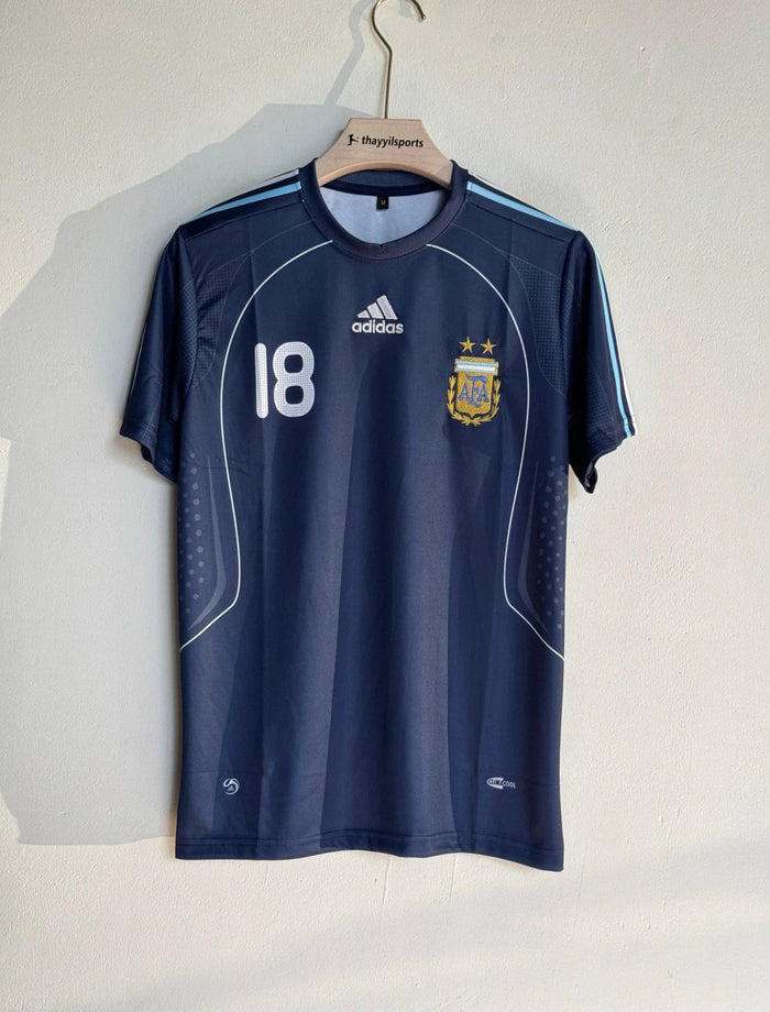 PRINTED ARGENTINA 2008 AWAY KIT MESSI