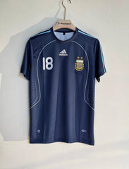 PRINTED ARGENTINA 2008 AWAY KIT MESSI