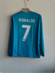 PRINTED REAL MADRID 2017-18 THIRD KIT RONALDO FULLSLEEVE