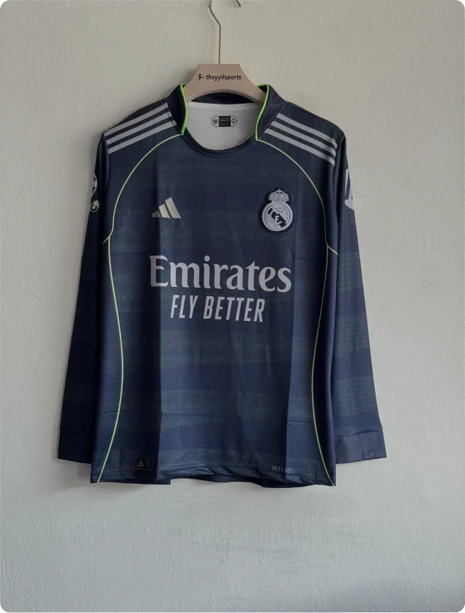 REAL MADRID 25-26 AWAY KIT FULLSLEEVE