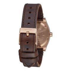 Reloj Medium Time Teller Leather Rose Gold White