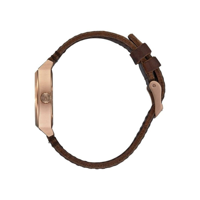 Reloj Medium Time Teller Leather Rose Gold White