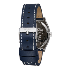 Reloj Time Teller Leather Silver Cloud Indigo
