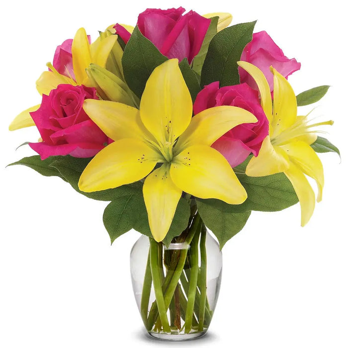 Rose & Lily Lemonade Bouquet bloomexusa