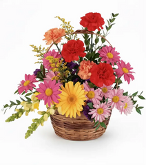 Sunny Meadows Mixed Flower Basket bloomexusa