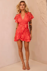 Tickle My Fancy Mini Dress - Red