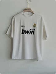 TSHIRT REAL MADRID RONALDO WHITE FIVESLEEVE