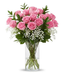 Two Dozen Long Stem Pink Roses bloomexusa