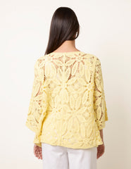Crochet Tie Front Cardigan