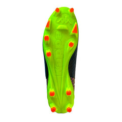Zapatilla Fútbol Men Kombat Player Base Black Neon Green Firm Ground